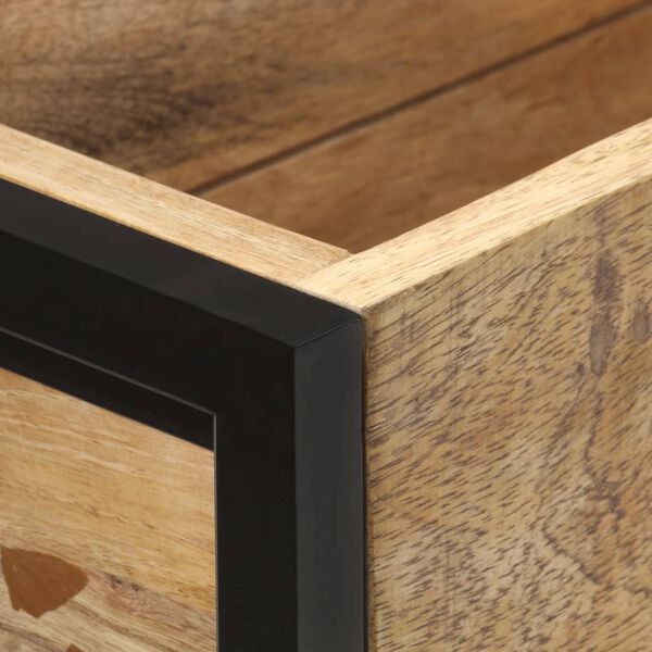 vidaXL Ящик для Рослин 90x20x68 см Необроблений Масив Дерева Манго