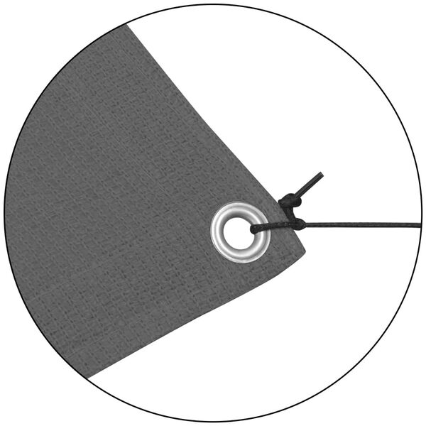 vidaXL Сонцезахисний Брезент з Жердинами Квадратний Білий 4x4 м ПВЩ