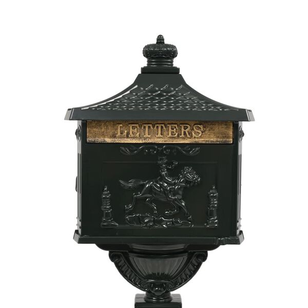 vidaXL Поштова Скринька на Підставці Білий Нержавіючий Алюміній