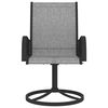 vidaXL Садові обертові крісла 2 шт Сірий Текстилен/Сталь