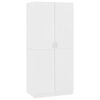 vidaXL Шафа для одягу Білий 80x52x180 см ДСП