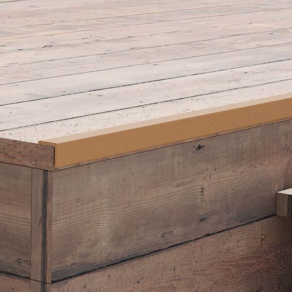 vidaXL Терасні Кутові Профілі 5 шт Колір Тикового Дерева 170 см ДПК