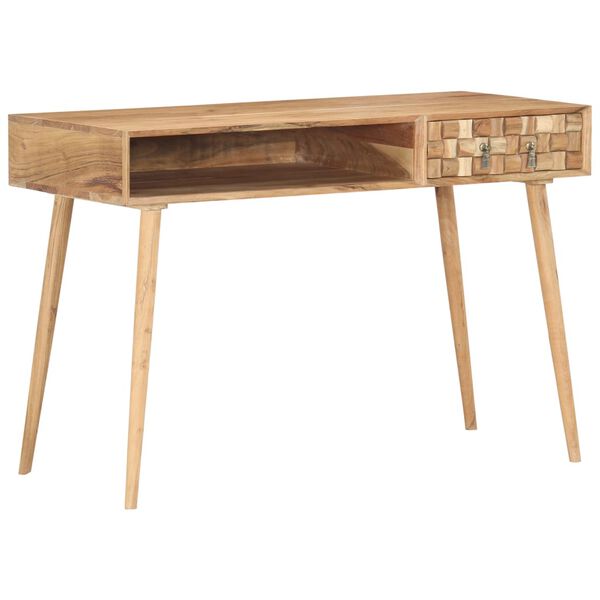 287438 vidaXL Writing Desk 115x50x76 cm Solid Acacia Wood