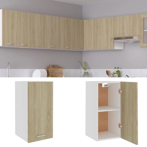 801247 vidaXL Hanging Cabinet Sonoma Oak 29,5x31x60 cm Chipboard