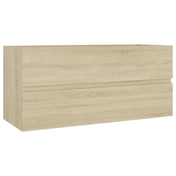 804767 vidaXL Sink Cabinet Sonoma Oak 100x38,5x45 cm Chipboard