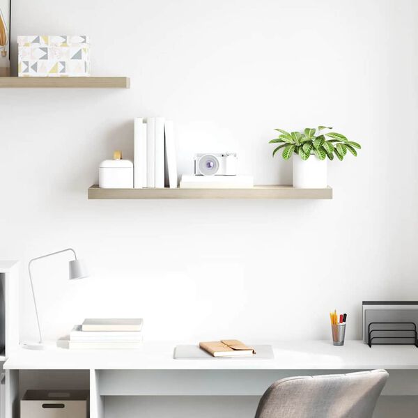 vidaXL Настінна Полиця з Прихованим Кріпленням 90x23,5x3,8 см МДФ