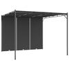 vidaXL Садова Альтанка зі Шторою Антрацит 3x3x2,25 м