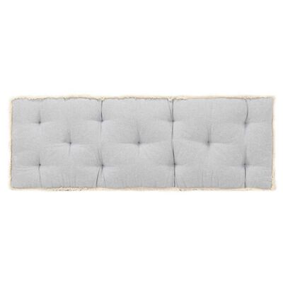 vidaXL Подушка для дивана з піддонів Сірий 120х40х7 см