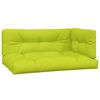 vidaXL Подушки для дивана з піддонів 3 шт Яскраво-зелений