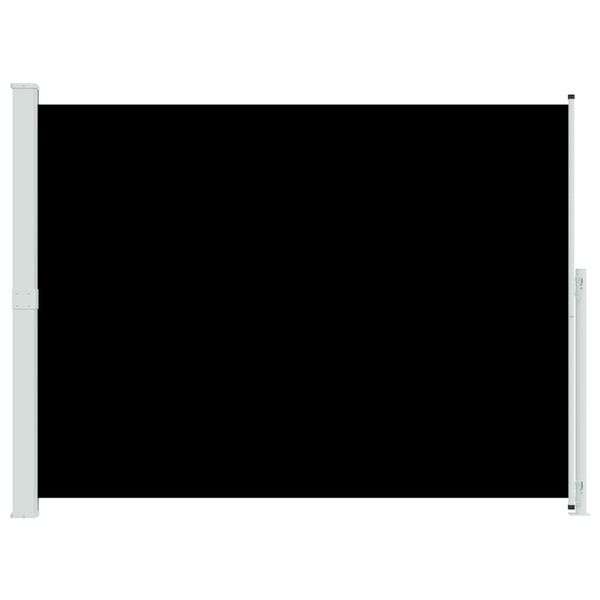 vidaXL Бічний Висувний Тент для Дворика Чорний 220x300 см