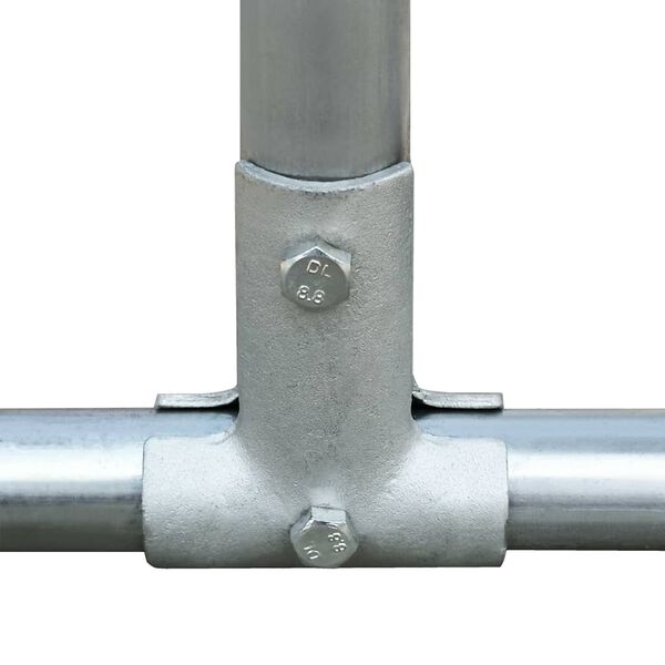 vidaXL Вулична Клітка для Курей 2х2х1,92 м Оцинкована Сталь