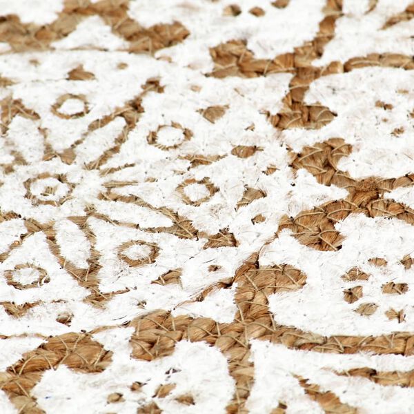 vidaXL Серветки-Підкладки Круглі 6 шт Білий 38 см Джут