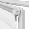 vidaXL Смугаста Рулонна Штора Білий 120х230 см