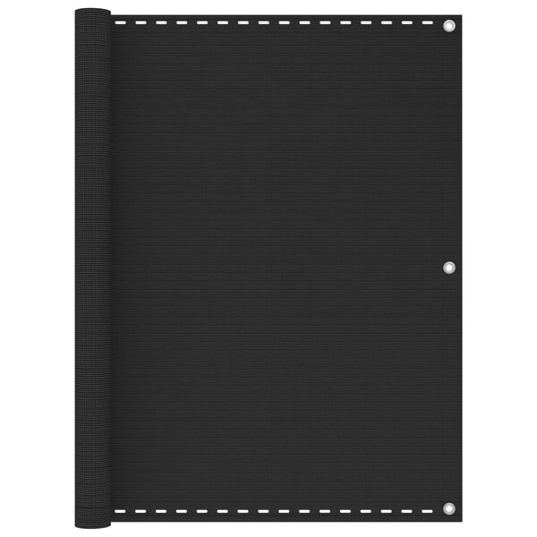 vidaXL Ширма для Балкона Антрацит 120x500 см ПВЩ