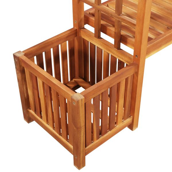 vidaXL Садова пергола з лавкою і розсадником Масив акації