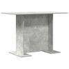 800247 vidaXL Dining Table Concrete Grey 110x60x75 cm Chipboard