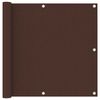 vidaXL Балконна Ширма Коричневий 90x300 см Тканина Оксфорд
