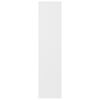 vidaXL Книжкова шафа Білий 50x25x106 см ДСП