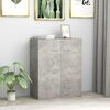 800733 vidaXL Sideboard Concrete Grey 60x30x75 cm Chipboard