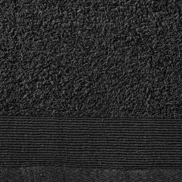 vidaXL Банні Рушники 5 шт Чорний 100х150 см Бавовна 450 г/м²