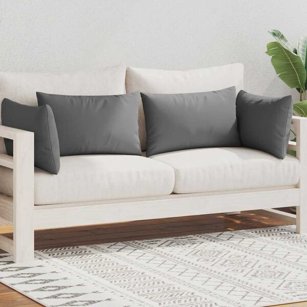 vidaXL Вуличні Подушки 4 шт Сірий 60х40 см