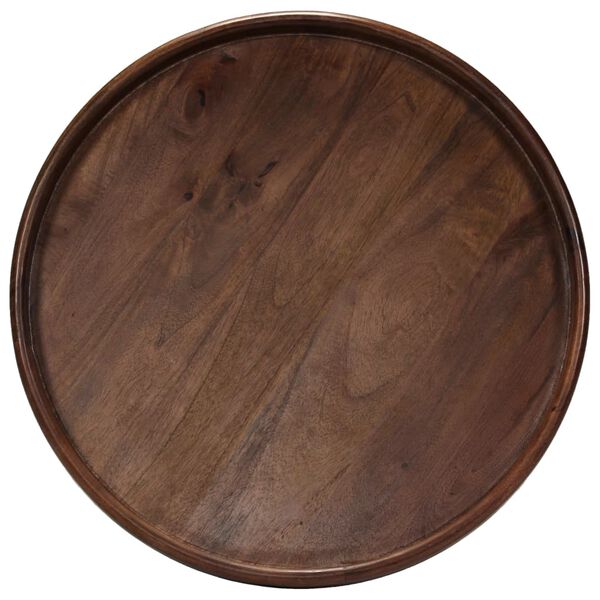 vidaXL Комплект столиків 3 шт Масив дерева манго і сталь