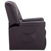 248978 vidaXL Reclining Chair Brown Faux Leather