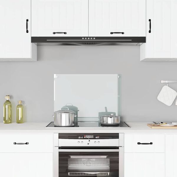 vidaXL Кухонний Фартух Прозорий 70x50 см Загартоване Скло