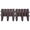 vidaXL Газонні Бордюри 36 шт Коричневий 10 м ПП