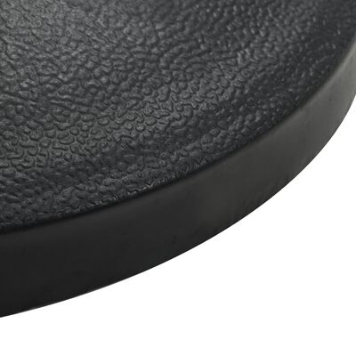 vidaXL Підставка для Парасолі Кругла Чорний 19 кг Полімерна Гума