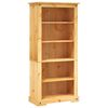 243744 vidaXL 5-Tier Bookcase Mexican Pine Corona Range 81x40x170 cm