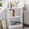 vidaXL Книжкова полиця Білий 60x24x74,5 Деревні пластики