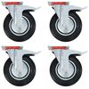 vidaXL Поворотні Коліщатка з Подвійними Гальмами 4 шт 200 мм