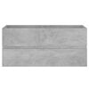 804768 vidaXL Sink Cabinet Concrete Grey 100x38,5x45 cm Chipboard