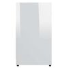 802576 vidaXL Bathroom Cabinet High Gloss White 60x33x61 cm Chipboard