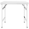 vidaXL Розкладний робочий стіл для кухні 85x60x80 см Нержавіюча сталь
