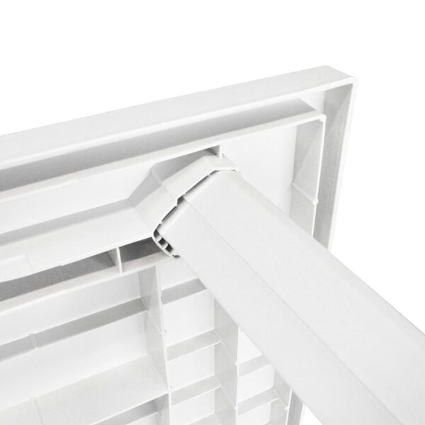 vidaXL Садовий стіл Білий 126x76x72 см Пластик