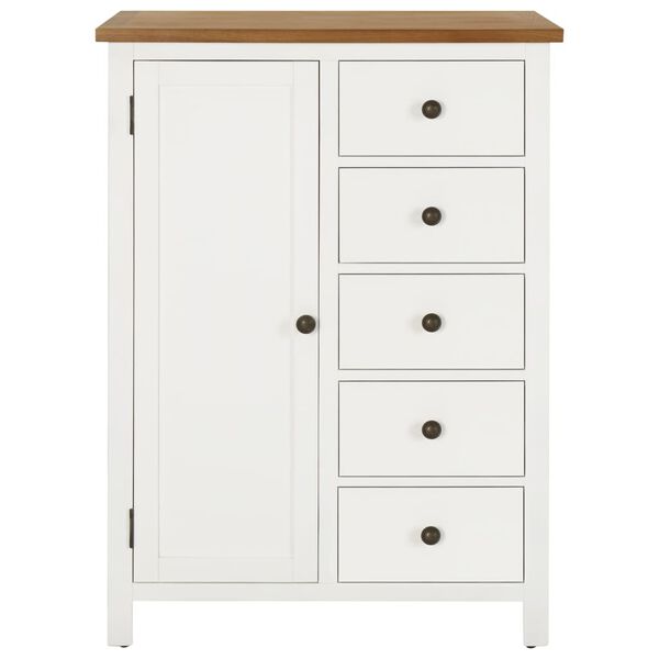 vidaXL Гардеробна шафа 76х52х105 см Масив дуба