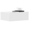 800306 vidaXL Floating Nightstand White 40x30x15 cm Chipboard