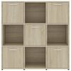 vidaXL Книжкова шафа Дуб сонома 90x30x90 см ДСП