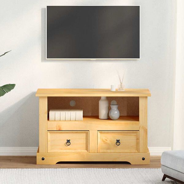 243738 vidaXL TV Cabinet Mexican Pine Corona Range 91x43x56 cm