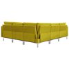 vidaXL Комплект диванів 5 од. Жовтий Тканина