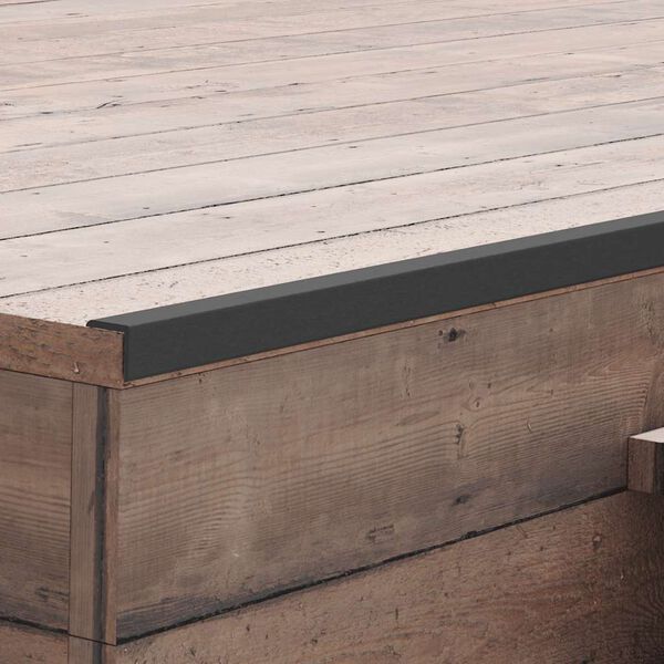 vidaXL Терасні Кутові Профілі 5 шт Чорний 170 см ДПК