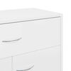 800717 vidaXL Sideboard High Gloss White 60x30x75 cm Chipboard