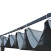 vidaXL Альтанка з Розсувним Дахом Сірий і Антрацит 400x400x200 см