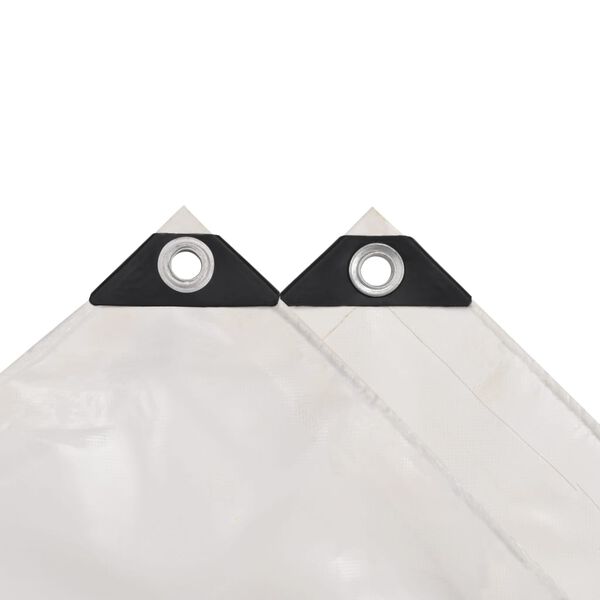 vidaXL Tarpaulin Білий 650 г/м² 5х6 м