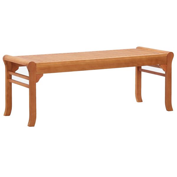 47290 vidaXL 2-Seater Garden Bench 120 cm Solid Eucalyptus Wood