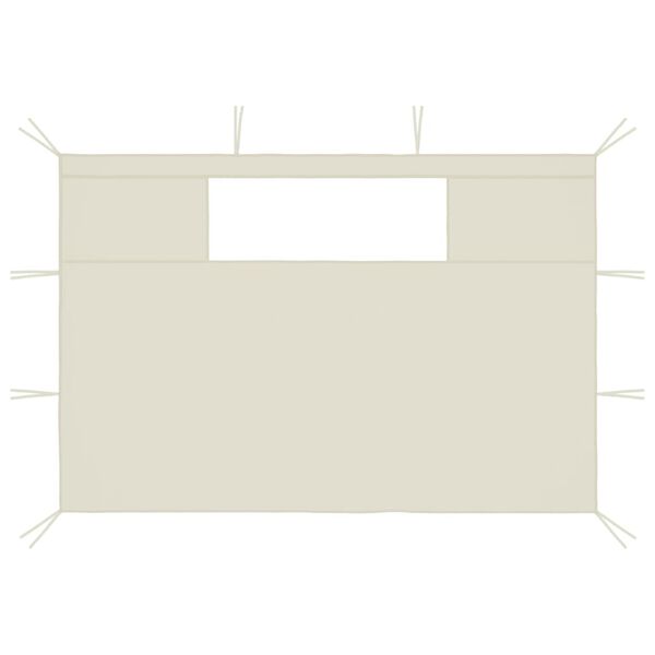 vidaXL Боковини для Альтанки з Вікнами 2 шт Кремовий 4x2,1 м 70 г/м²