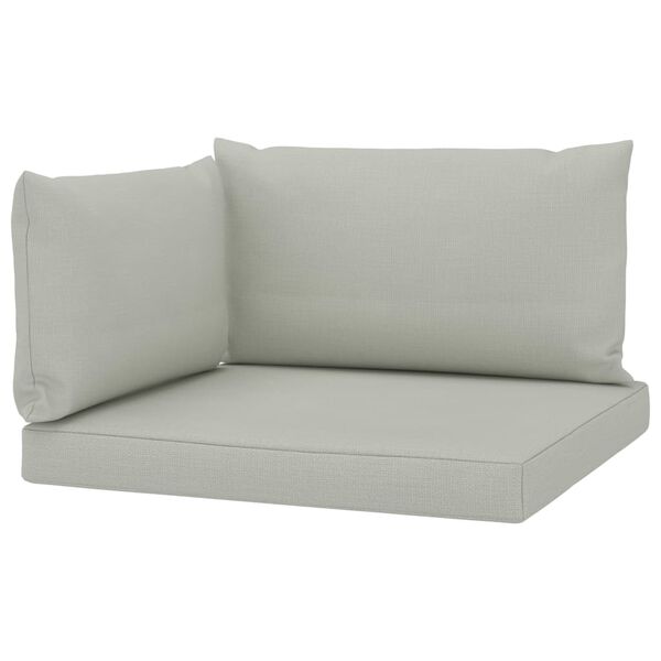 vidaXL Подушки для дивана з піддонів 3 шт Бежевий Тканина