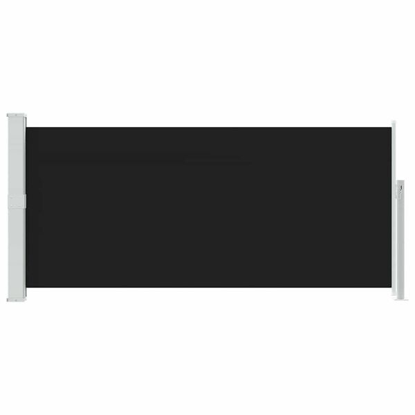 vidaXL Бічний Тент Висувний Чорний 140x300см